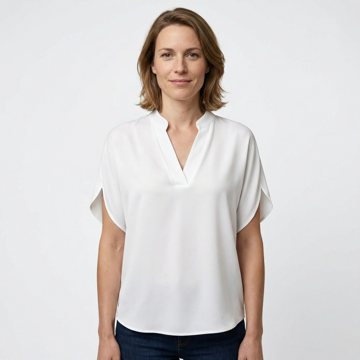 Leichte Damen Sommerbluse Kurzarm