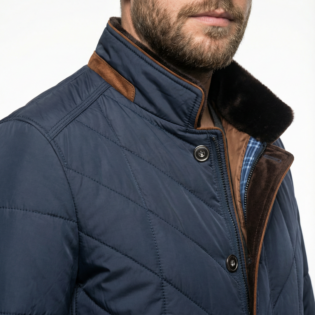 Klassische Herren Steppjacke Winter