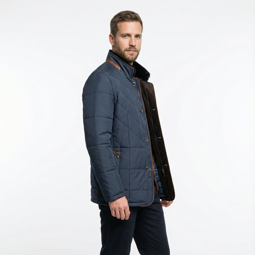 Klassische Herren Steppjacke Winter
