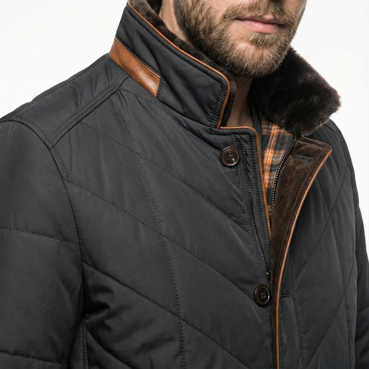 Klassische Herren Steppjacke Winter