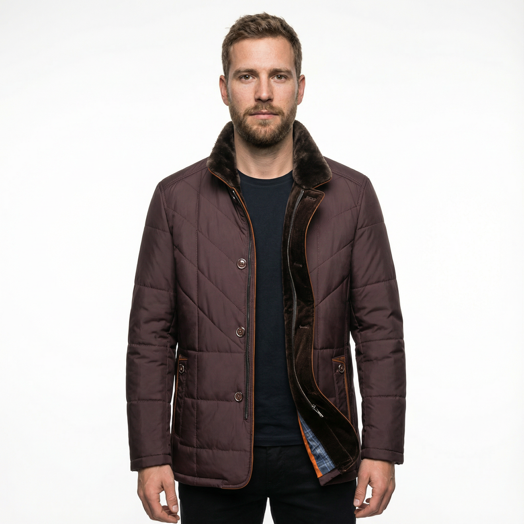 Klassische Herren Steppjacke Winter