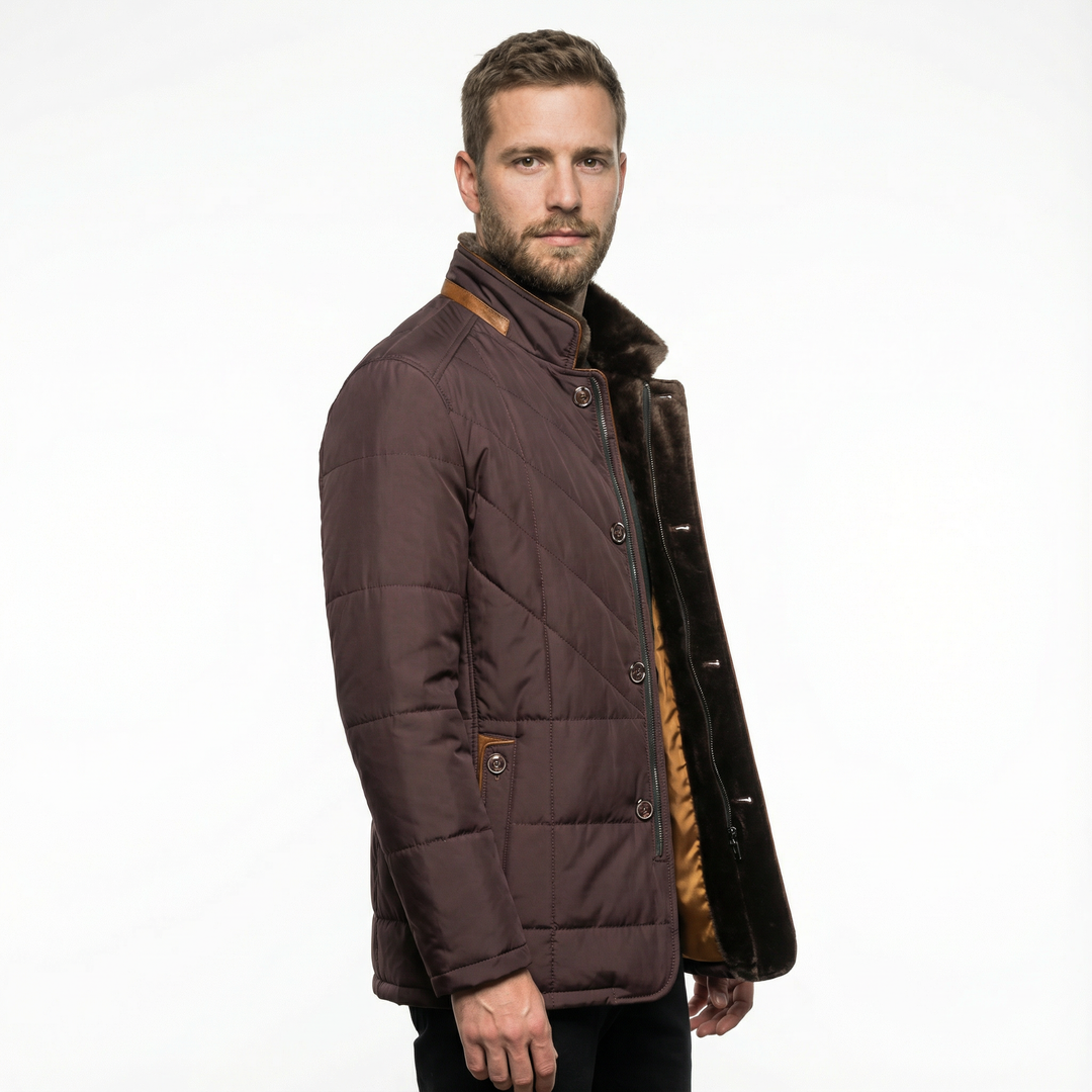 Klassische Herren Steppjacke Winter