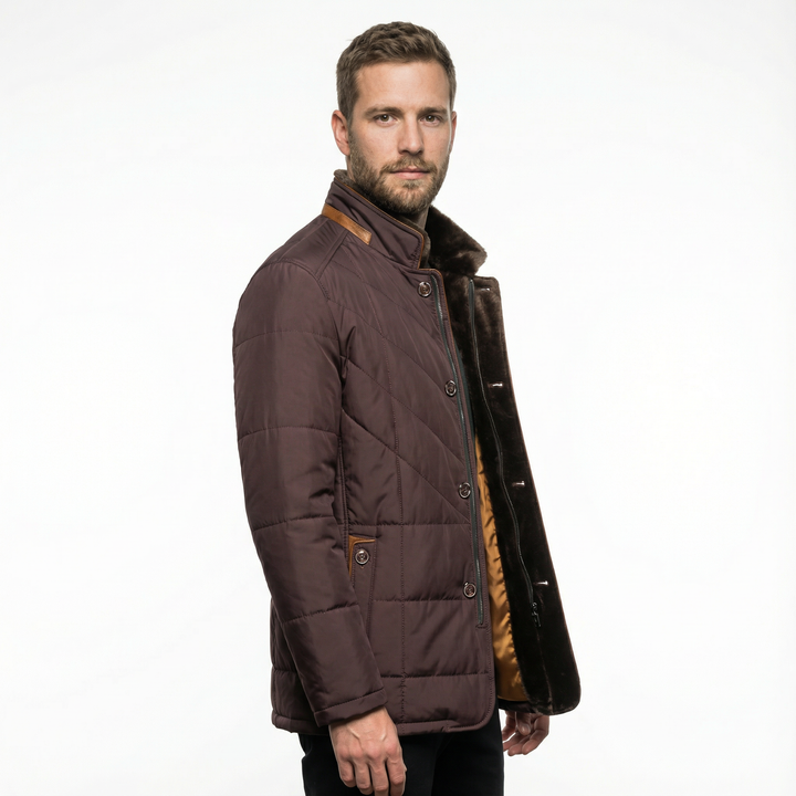 Klassische Herren Steppjacke Winter