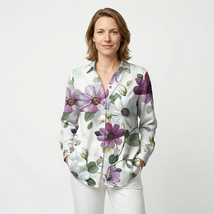 Elegantes Damen Langarm Hemd