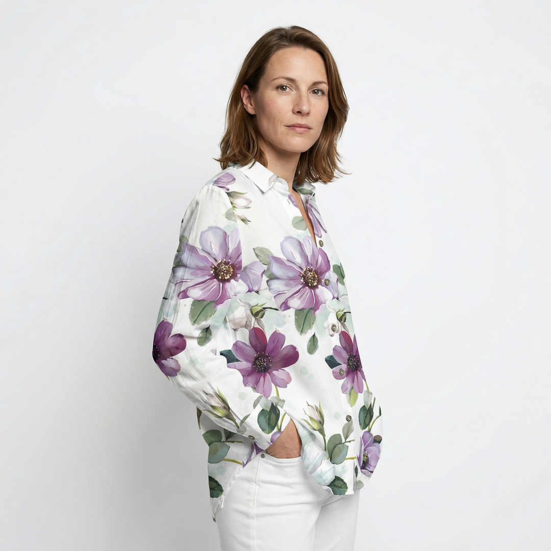 Elegantes Damen Langarm Hemd