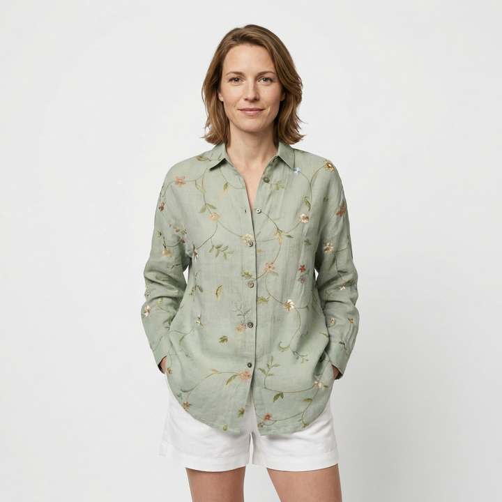 Elegantes Damen Langarm Hemd