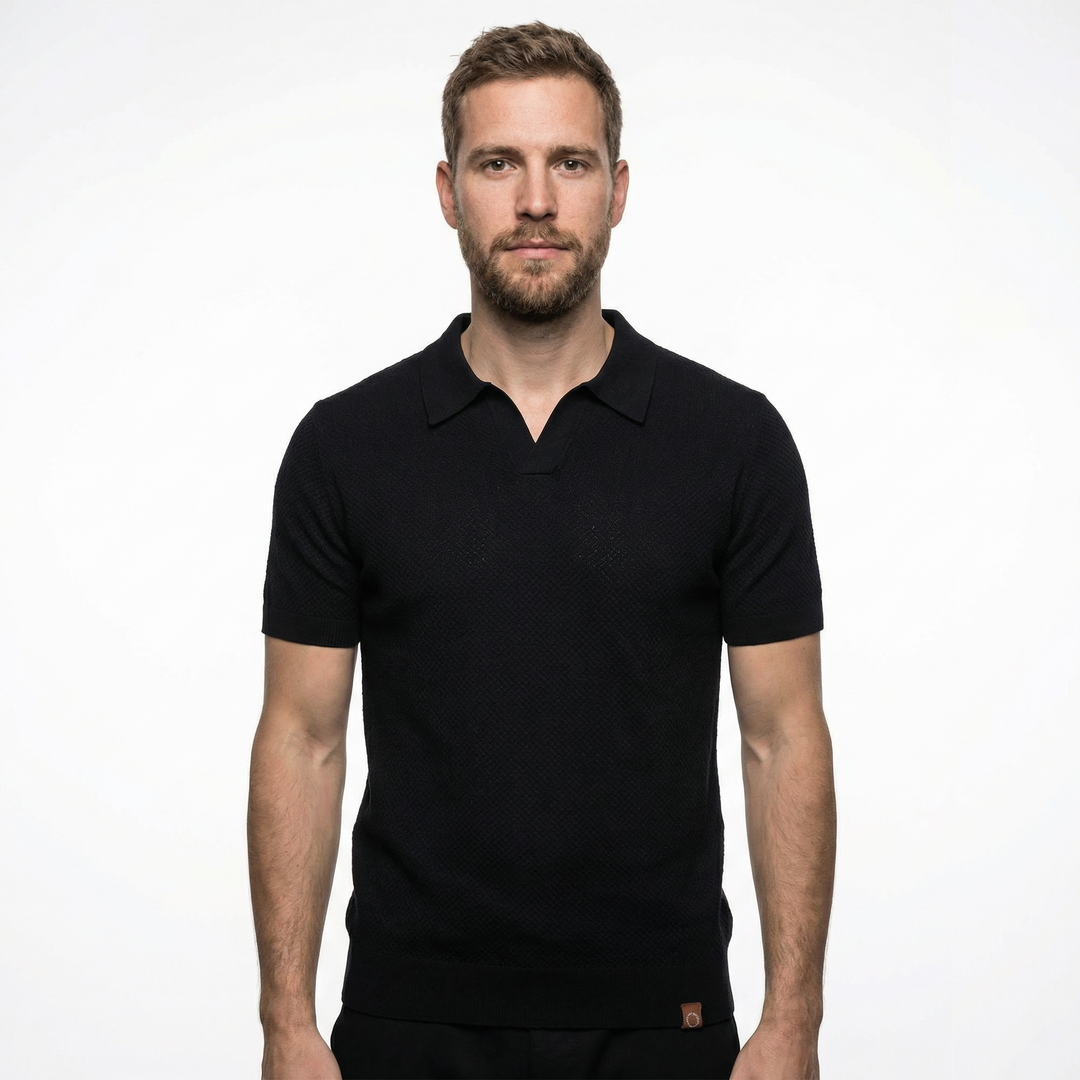 Herren Polo Shirt Casual-Outfit-Kombination, Sommer-Styling Khaki