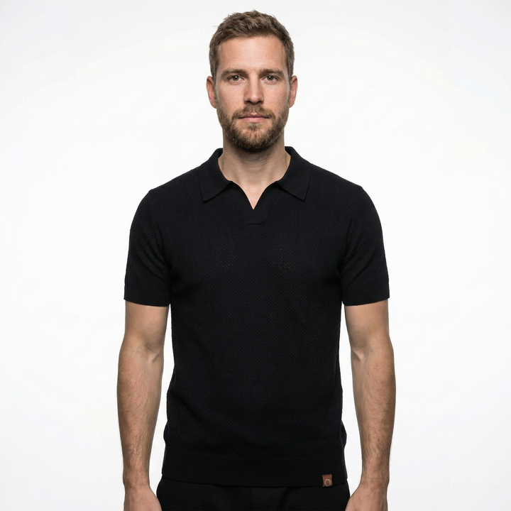 Herren Polo Shirt Casual-Outfit-Kombination, Sommer-Styling Khaki