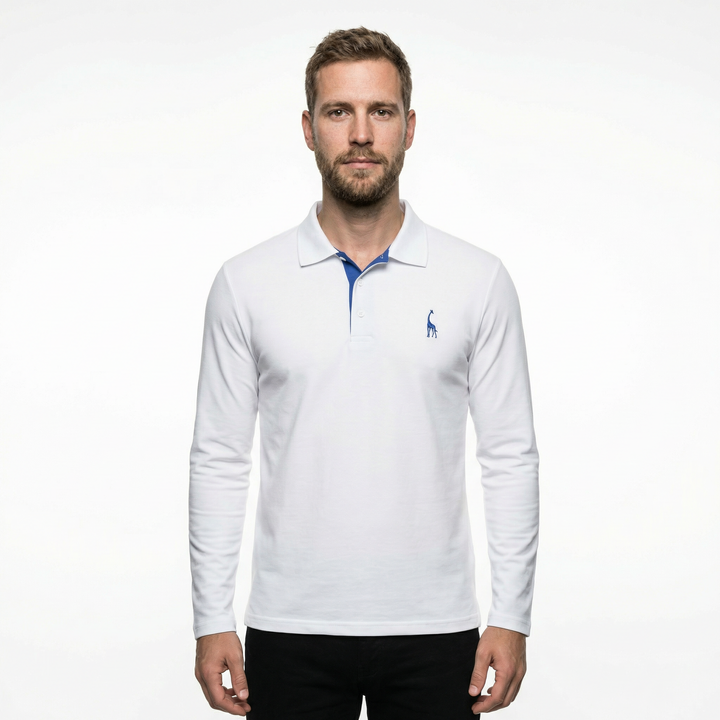 Herren Langarm Polo Shirt