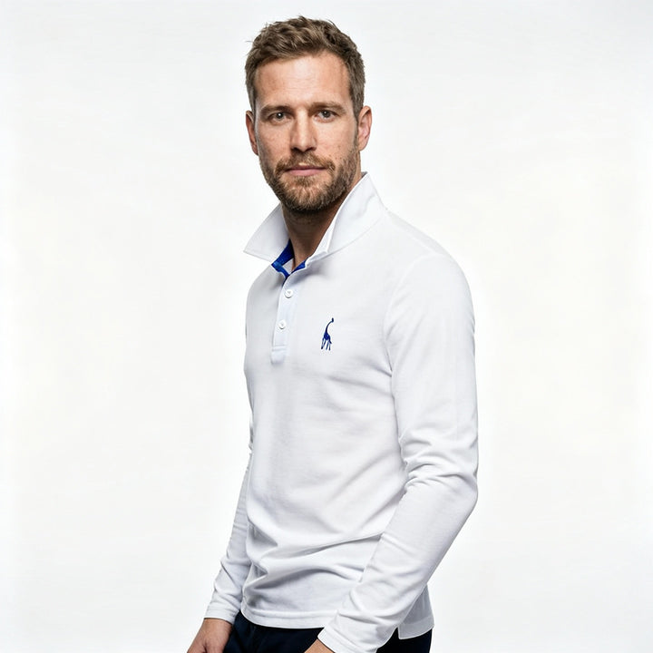 Herren Langarm Polo Shirt