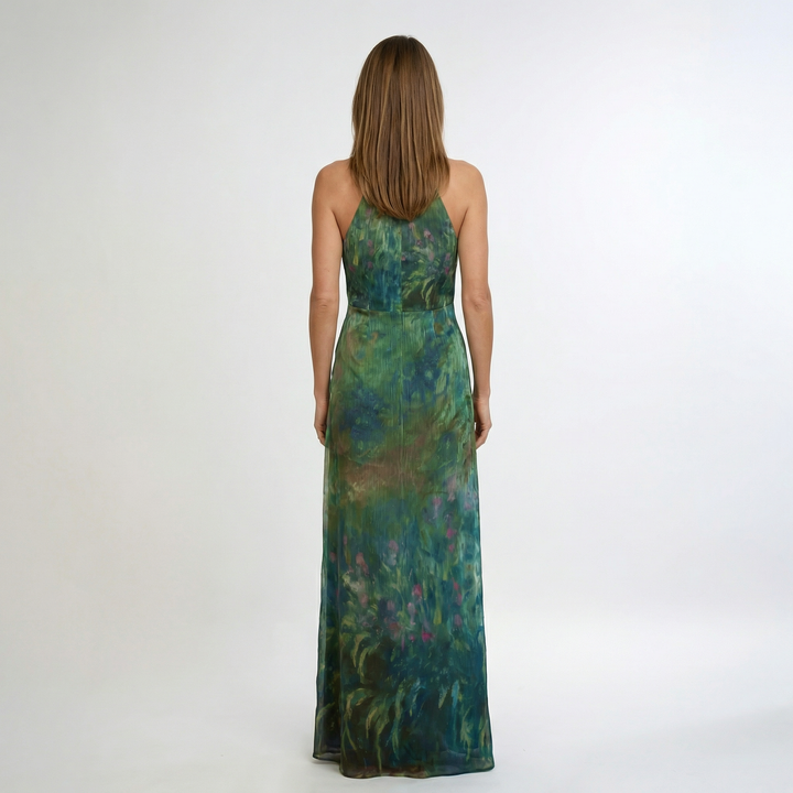 Künstlerisches Blumen-Maxikleid