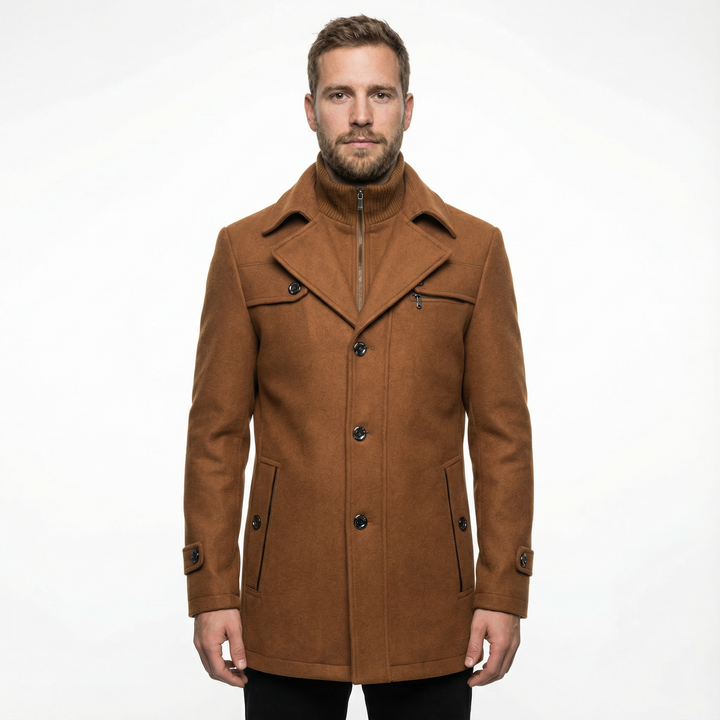 Herren Business Winterjacke im Outfit-Kontext, eleganter Citylook