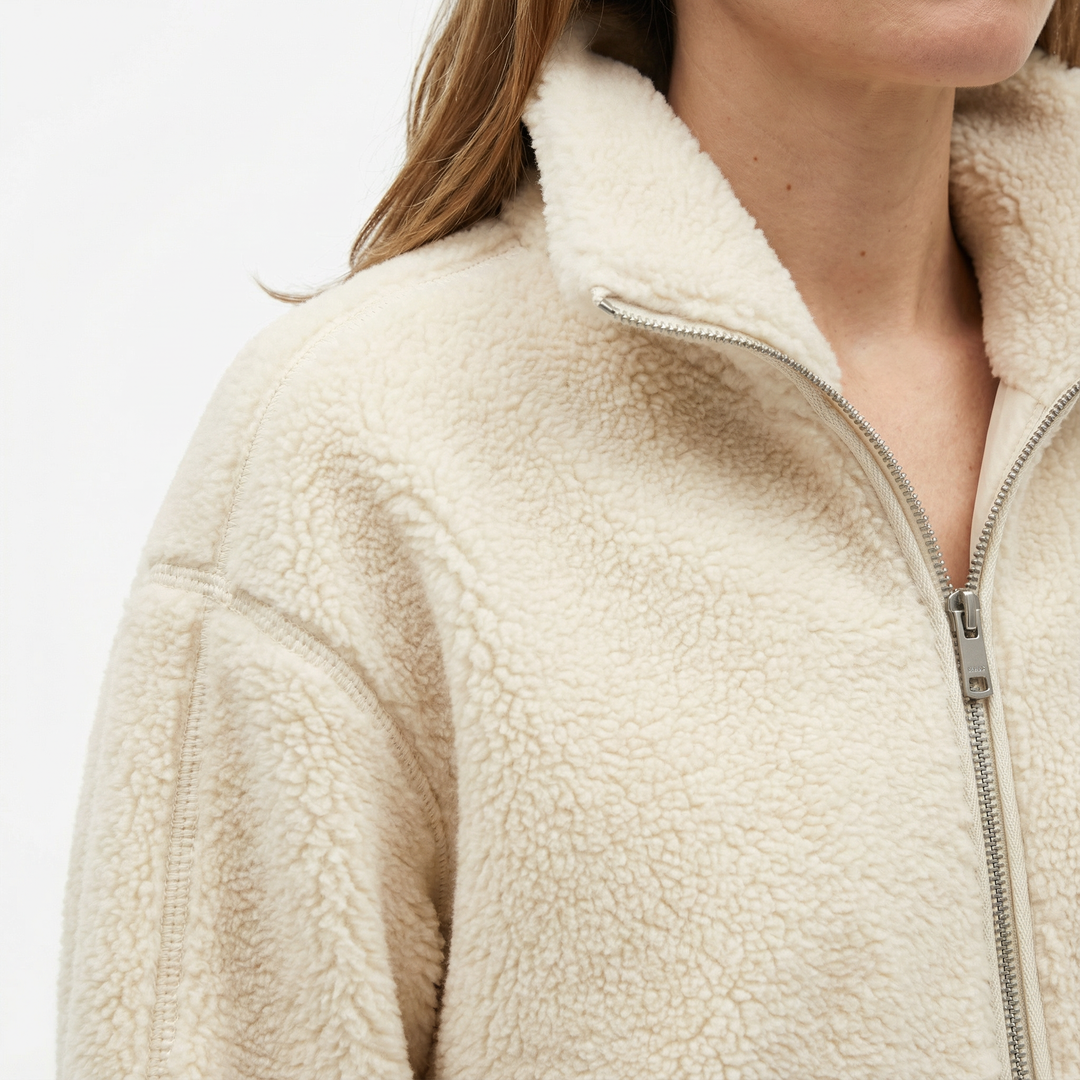 Damen Lammwoll Winterjacke