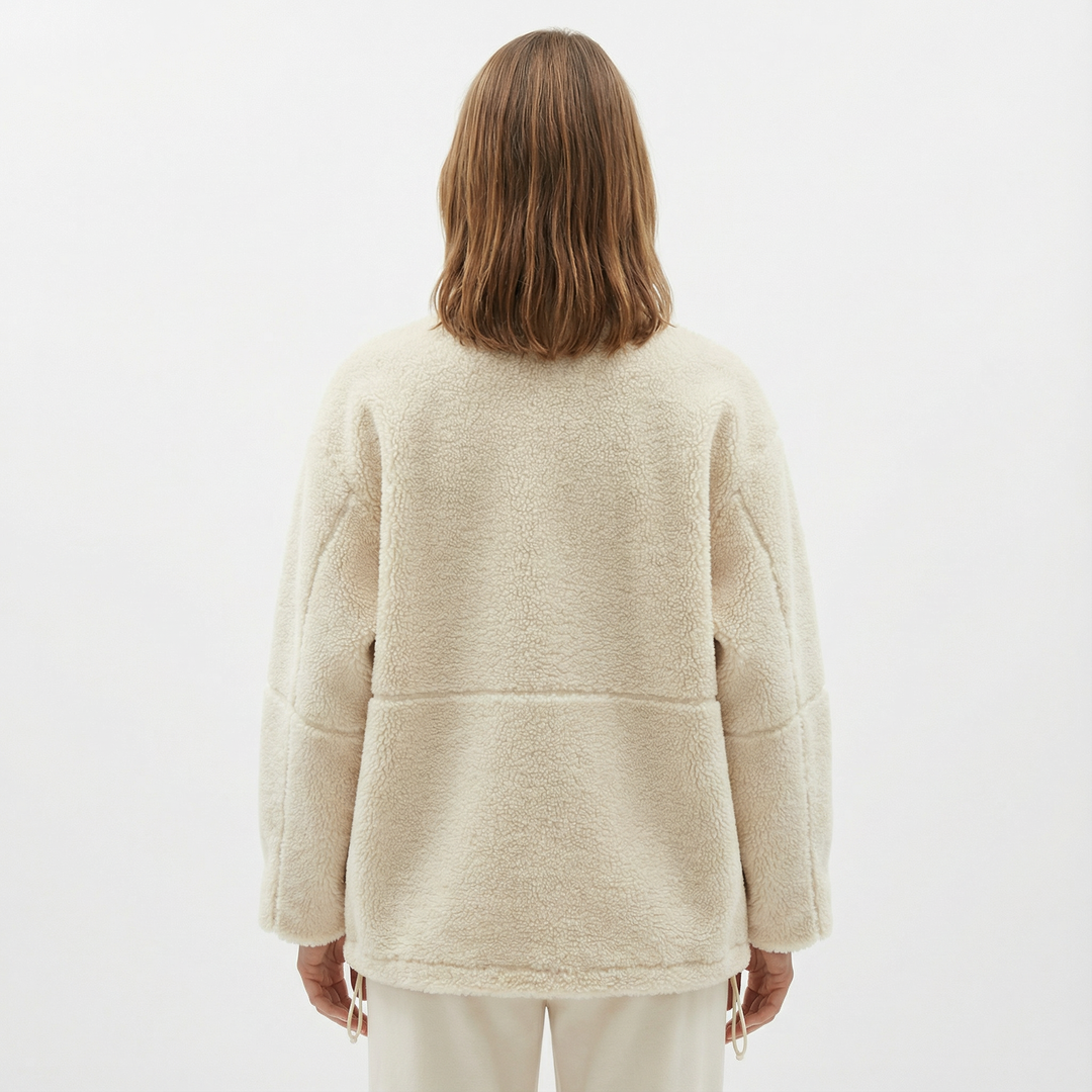 Damen Lammwoll Winterjacke