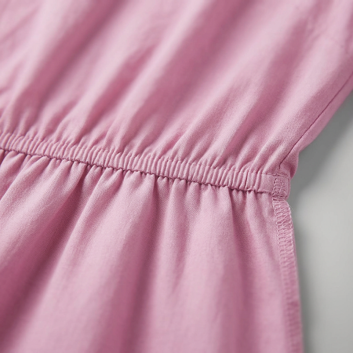 Detailaufnahme Taillenbund mit Raffung