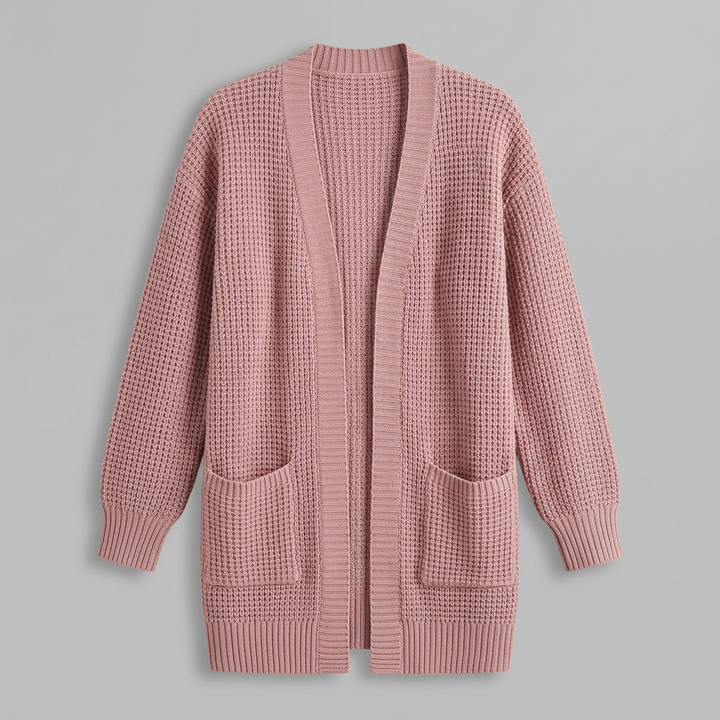 Damen Cardigan in Rosa, Flatlay ohne Model