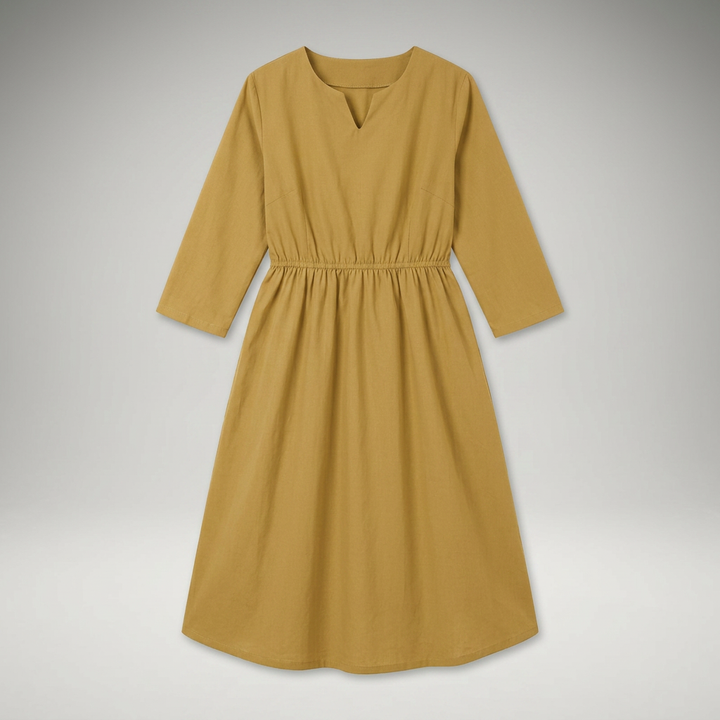 Midikleid freigestellt, Frontalansicht ohne Model