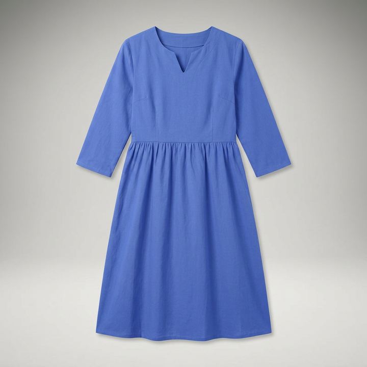 Midikleid freigestellt, Frontalansicht ohne Model
