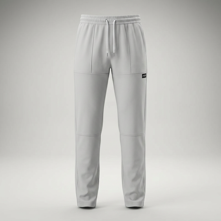 Freizeithose Herren grau, Ghost-Mannequin-Ansicht freigestellt