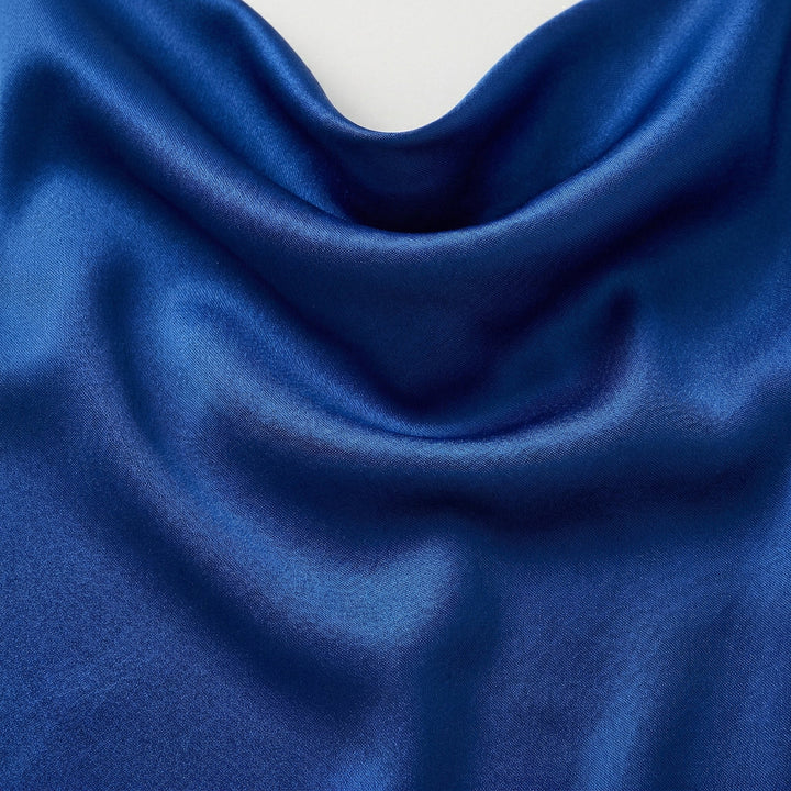 Damen Satin Cami-Top mit Spaghettiträgern und Cowl-Neck