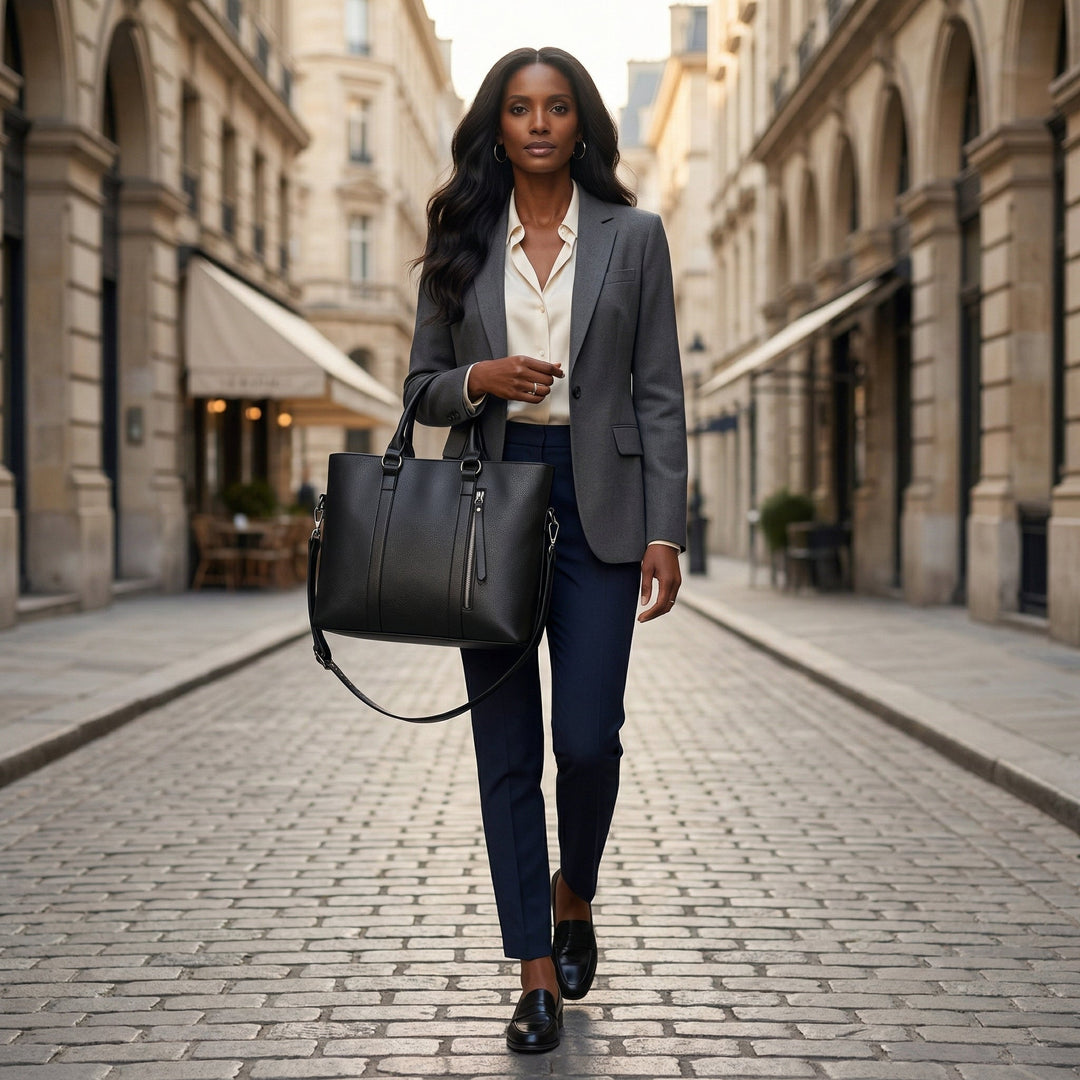 Damen Schultertasche Leder – Große Shopper Tasche aus PU-Leder
