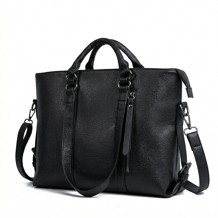 Damen Schultertasche Leder – Große Shopper Tasche aus PU-Leder