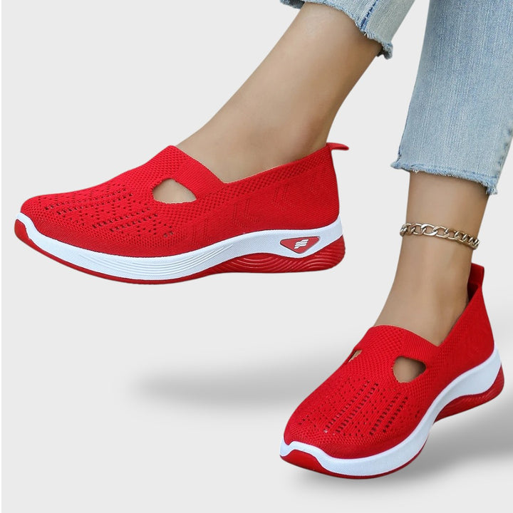 Damen Sneaker aus Mesh, leichte Sommerschuhe, Draufsicht