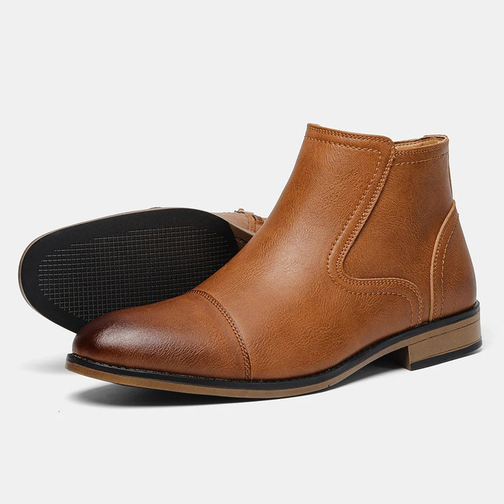 Herren Leder Ankle Boots Komfort